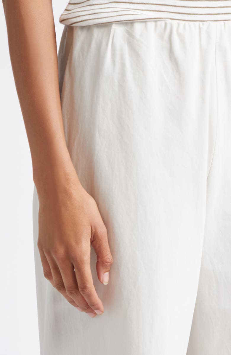 Vince Colette High Waist Cotton Twill Bias Pants, Alternate, color, Oyster