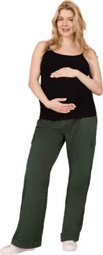 MOTHERHOOD MATERNITY Under the Belly Utility Cargo Relaxed Fit Pant
