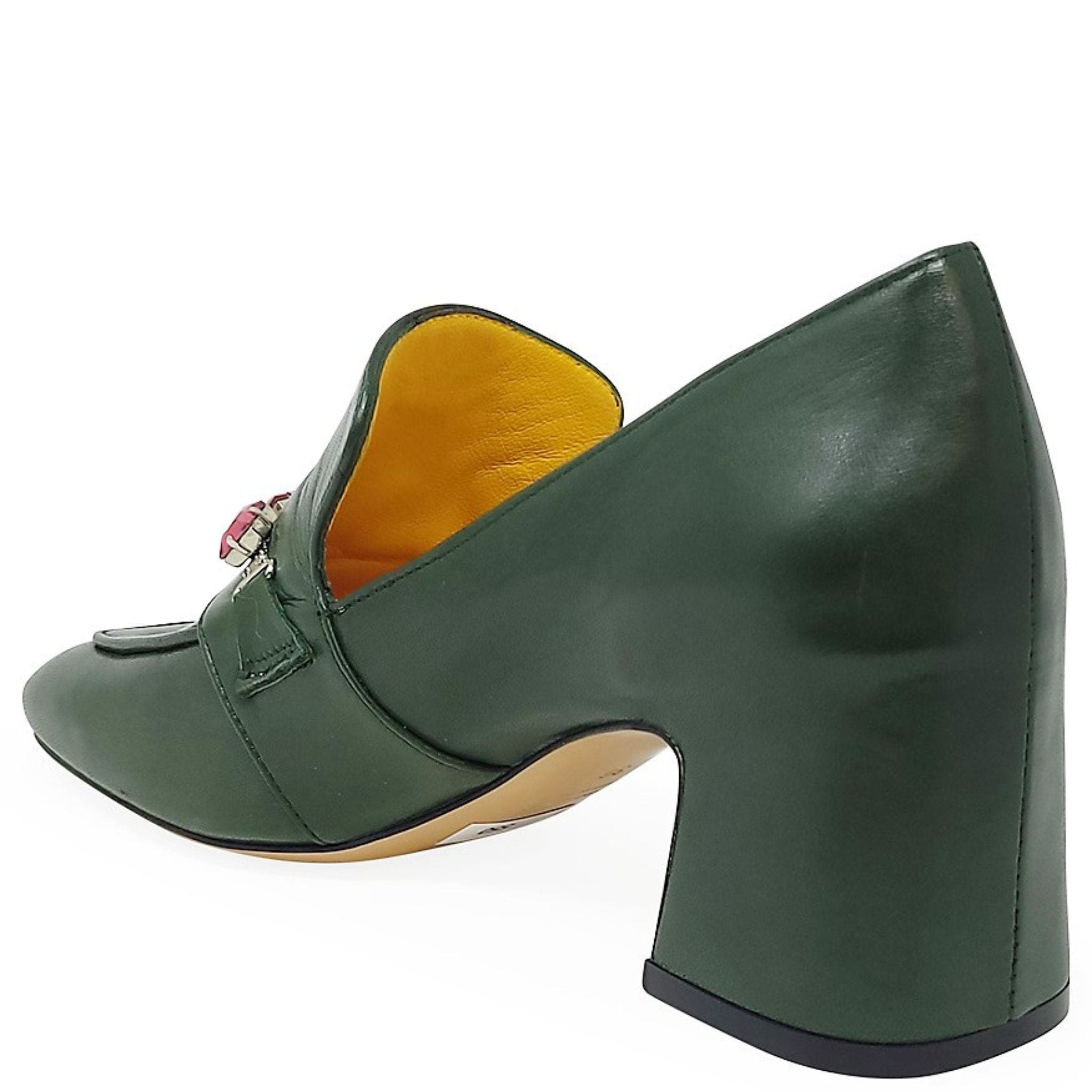 Heel Jewel loafer, Alternate, color, GREEN