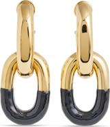 Rabanne XL DOUBLE LINK TWO TONE EARRIN