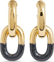 Rabanne XL DOUBLE LINK TWO TONE EARRIN
