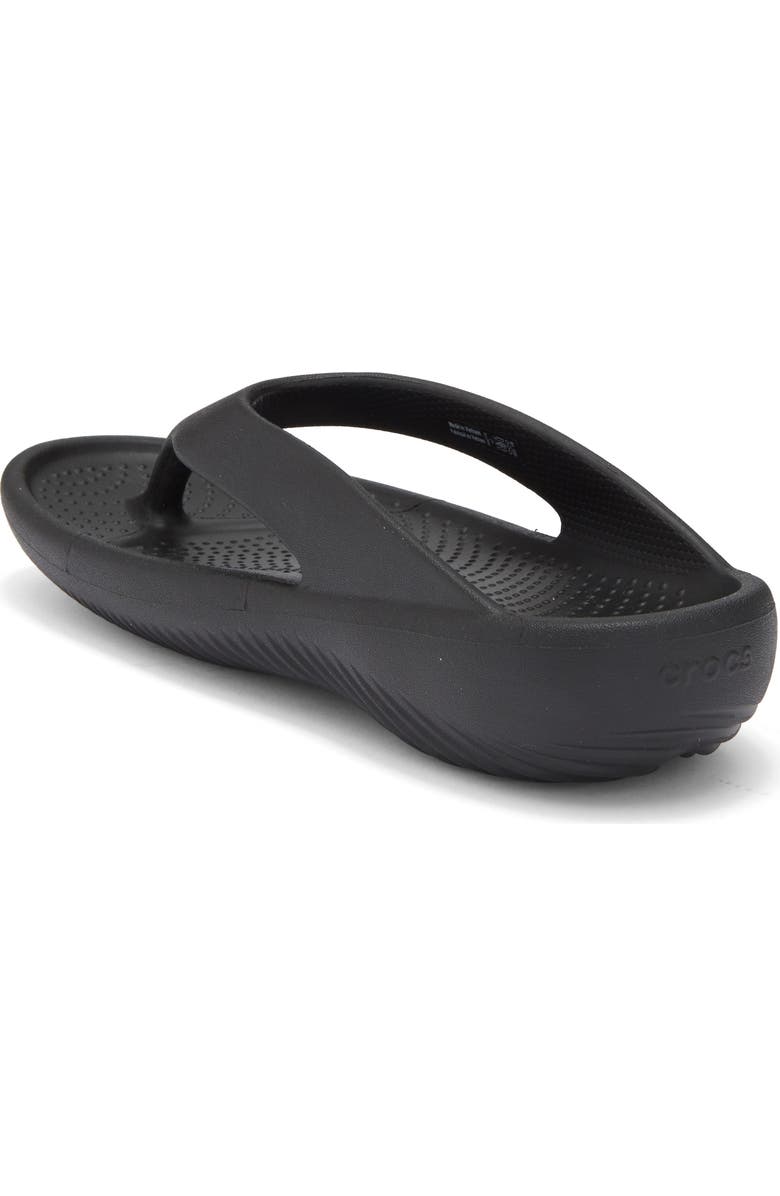 CROCS Mellow Recovery Flip Flop Sandal, Alternate, color, Black