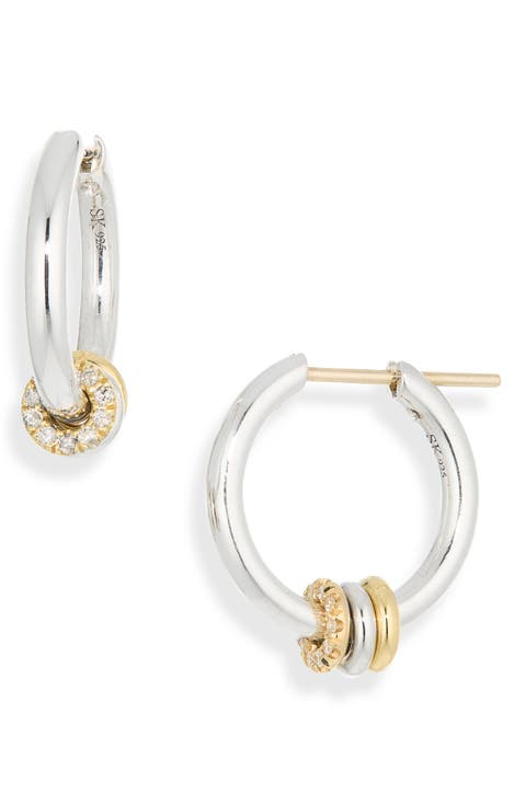 Ara Sterling Silver & 18K Gold Huggie Hoop Earrings (Nordstrom Exclusive)