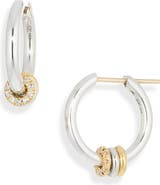 Spinelli Kilcollin Ara Sterling Silver & 18K Gold Huggie Hoop Earrings (Nordstrom Exclusive)