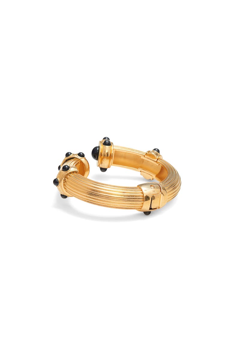 Cabochon Cuff Bracelet, Alternate, color, 3YN14 VINTAGE GOLD/ BLACK