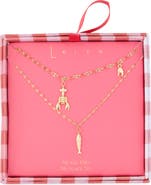 Leith Two Row Lobster Pendant Necklace