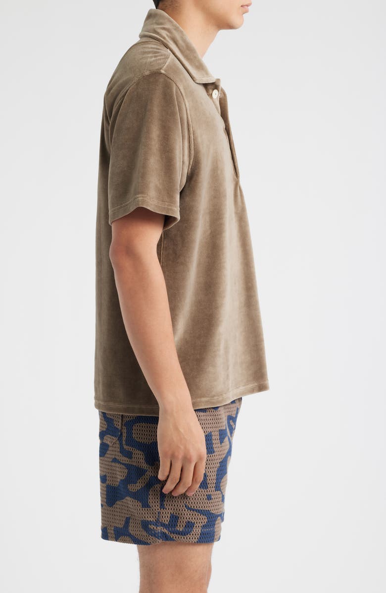 OAS Velour Polo, Alternate, color, Morel Girona