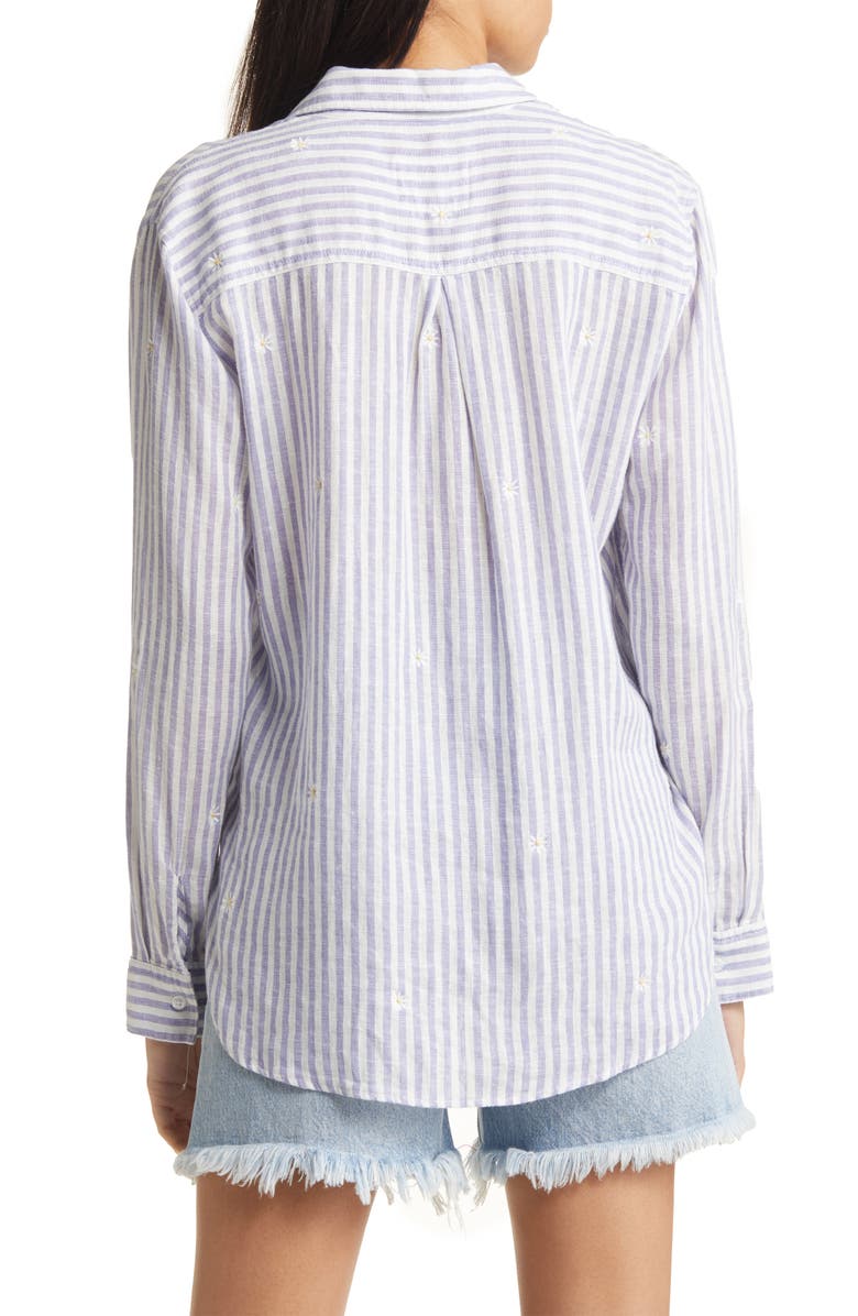 Rails Women's Charli Stripe Linen Blend Button-Up Shirt, Alternate, color,