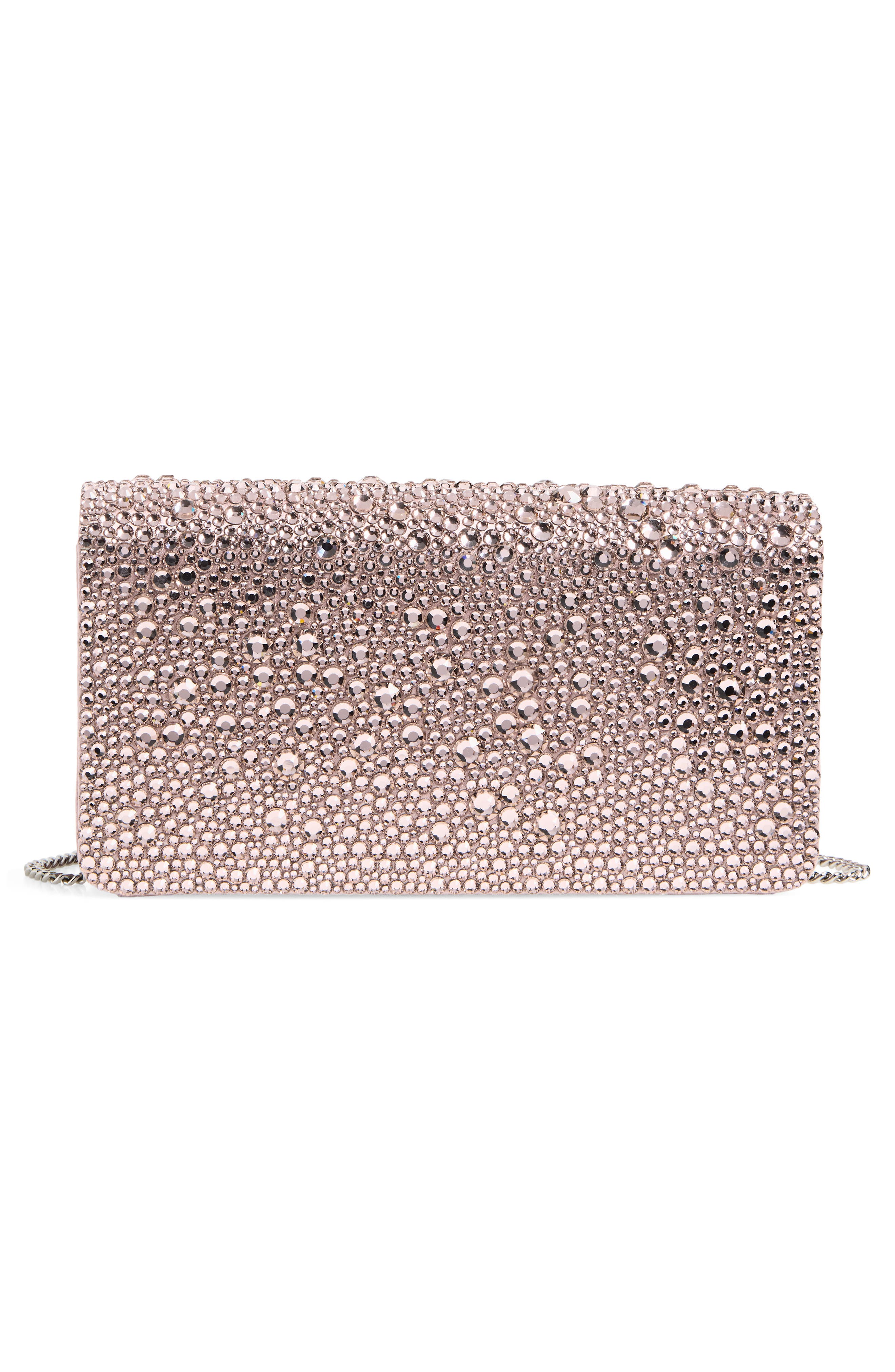 VLOGO Signature Crystal Mini Bag, Alternate, color, ANTIQUE ROSE
