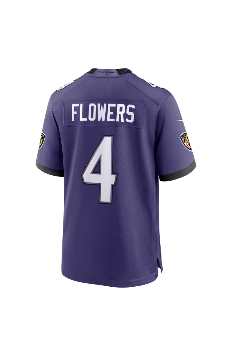 Nike Men's Nike Zay Flowers Purple Baltimore Ravens Team Game Jersey, Alternate, color, Purple
