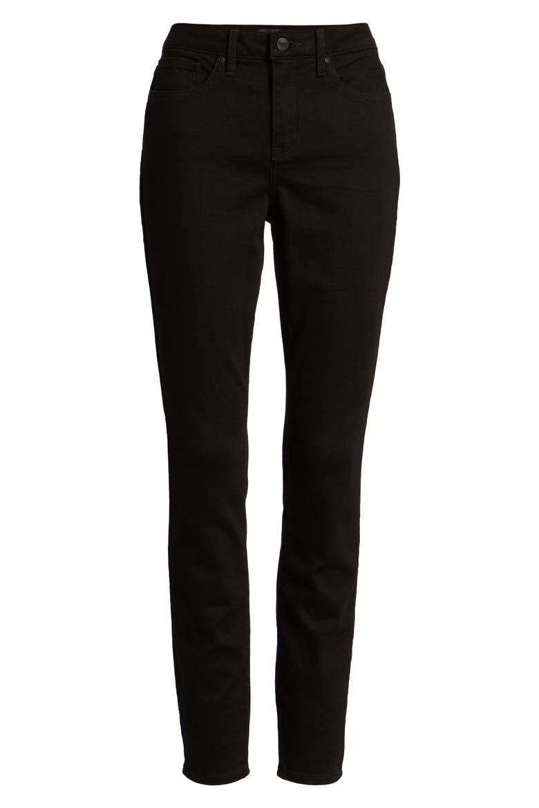 Ami High Waist Stretch Super Skinny Jeans, Alternate, color, BLACK