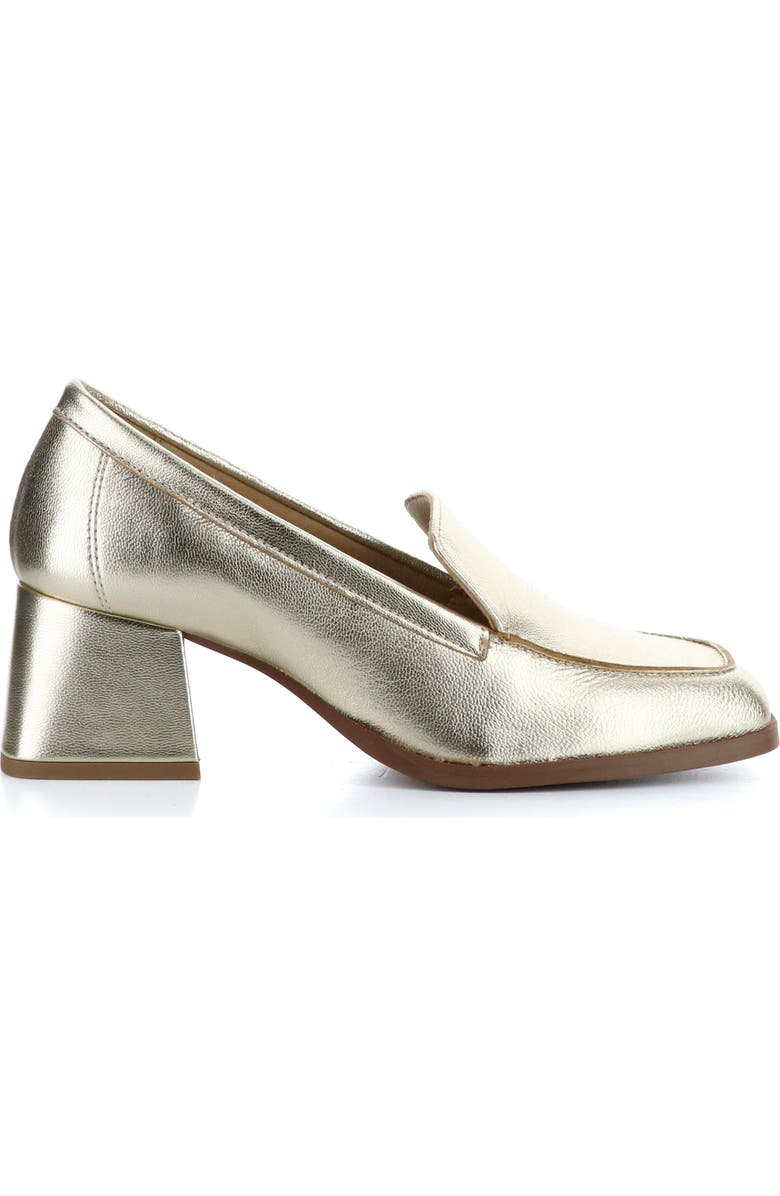 Bos. & Co. Amari Loafer Pump, Alternate, color, Champagne Laminado