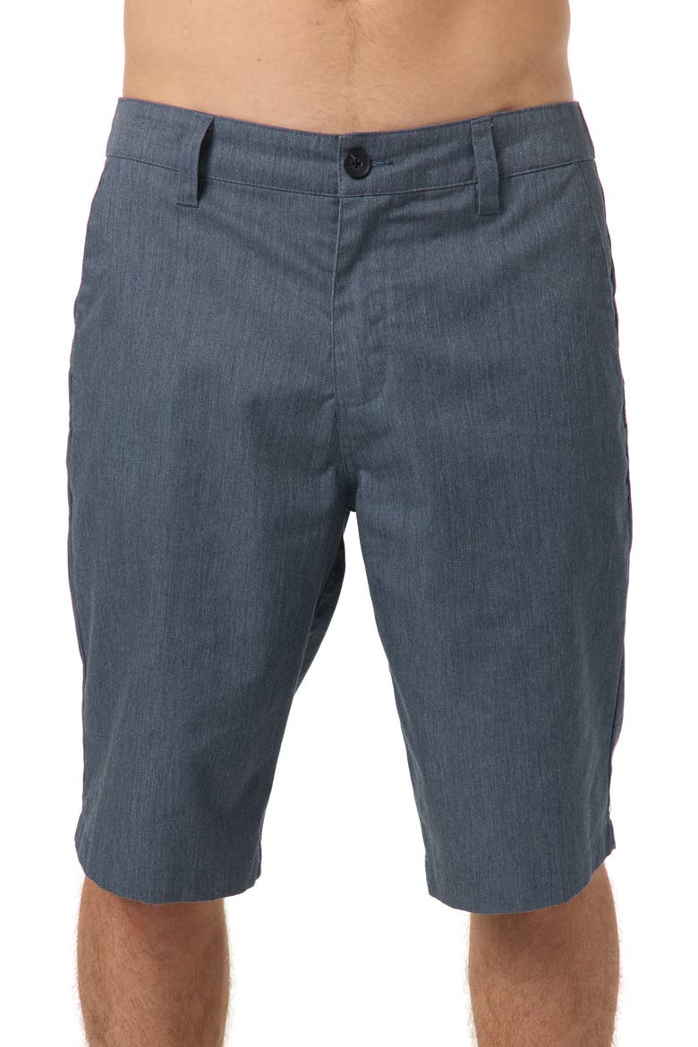Redwood Relaxed Fit Chino Shorts, Main, color, HEATHER SLATE
