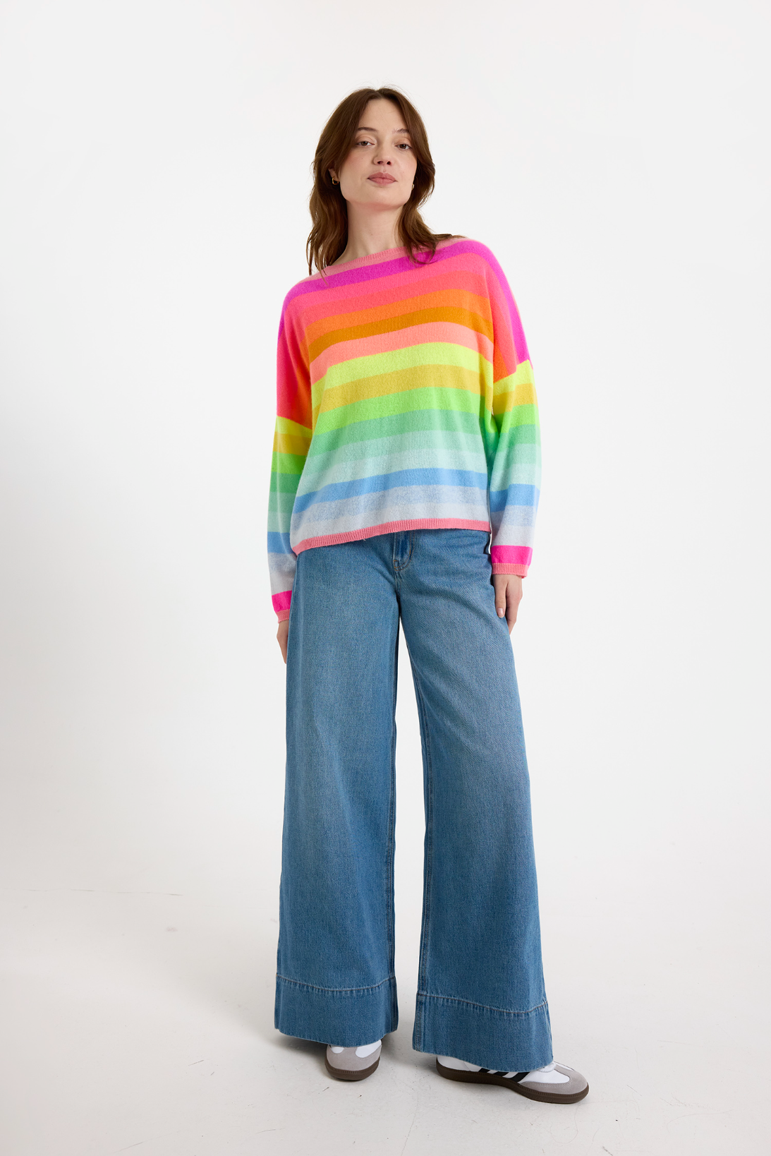 Stripe Up Crew Neck Jumper