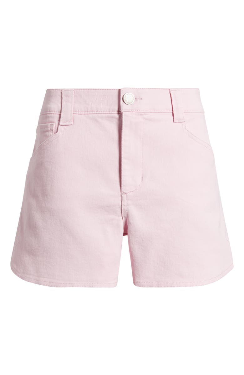 Wit & Wisdom Skyrise Dolphin Hem Denim Shorts, Alternate, color, Frosty Orchid