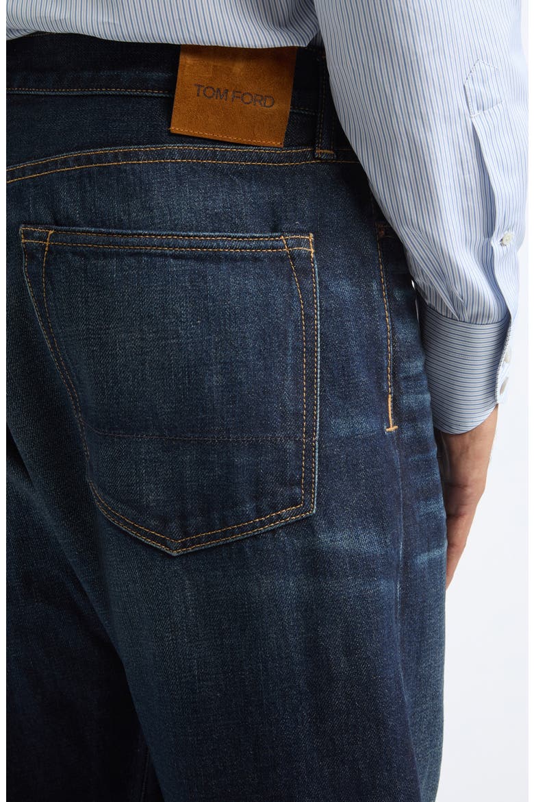 '50s Straight Fit Selvedge Denim Jeans, Alternate, color, UBO INDIGO