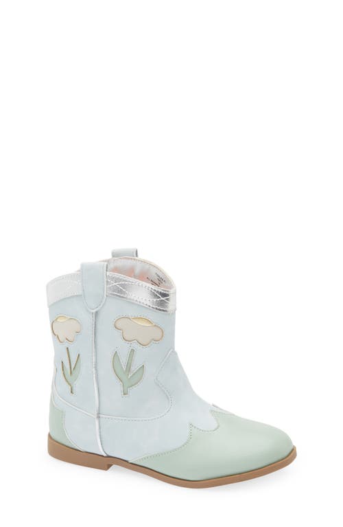 Tucker + Tate Kids' Goldie Western Boot In Blue Light Multi