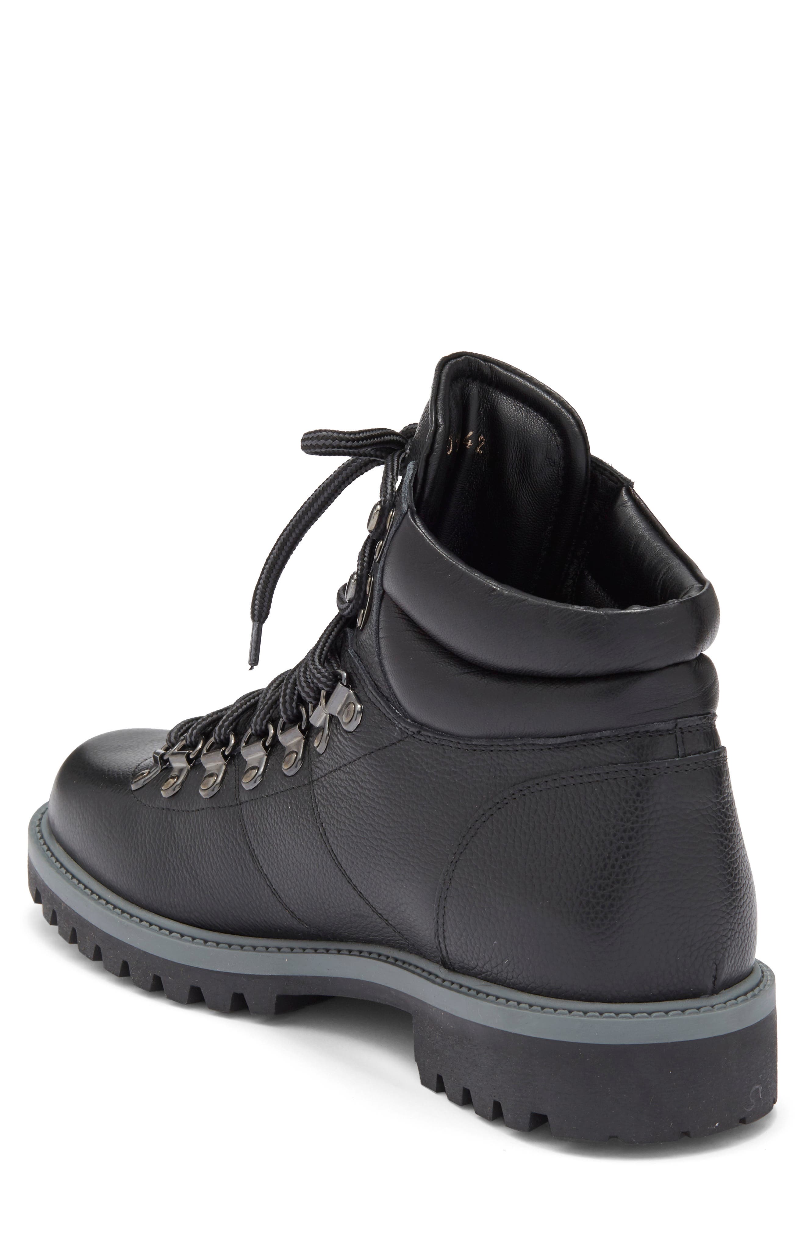 Roberto Cavalli Braises Hiking Boot, Alternate, color, Leather Black