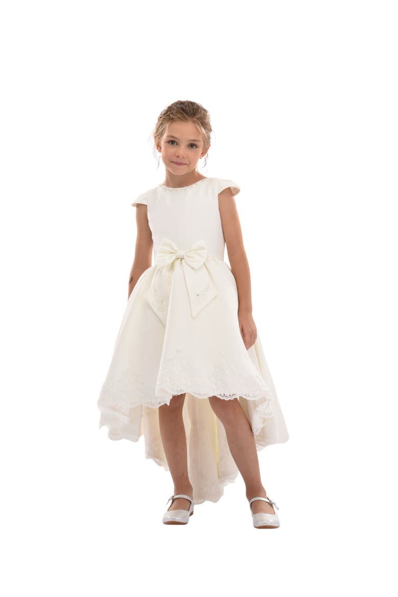 Cresci Hilo Bow Dress, Alternate, color, White