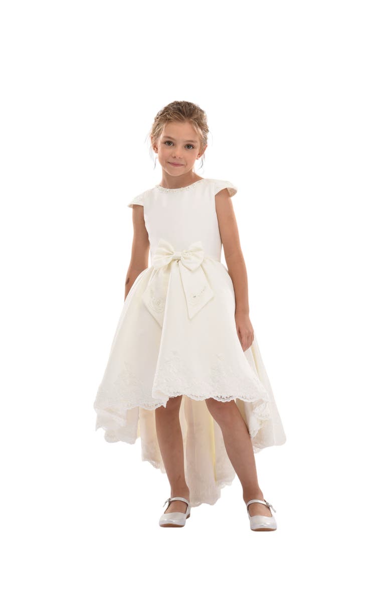 Tulleen Cresci Hilo Bow Dress, Alternate, color, White