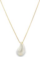 MacRae & Co. x SHARINA Faux Pearl Teardrop Pendant Necklace