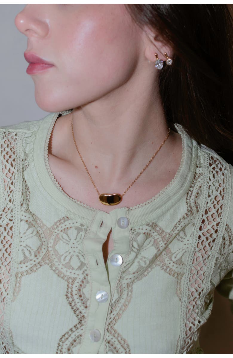 Joiana Jewelry Jumbo Bean Necklace, Alternate, color, Gold