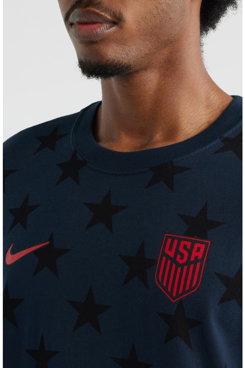USMNT Crest Cotton Graphic T-Shirt, Alternate, color, DARK OBSIDIAN