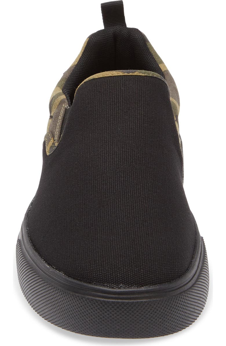 Quiksilver Shore Slip-On Sneaker, Alternate, color, Black/ Camo/ Multi