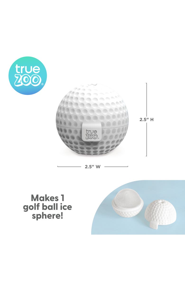 TrueZoo Golf Ball Silicone Ice Mold, Alternate, color, White