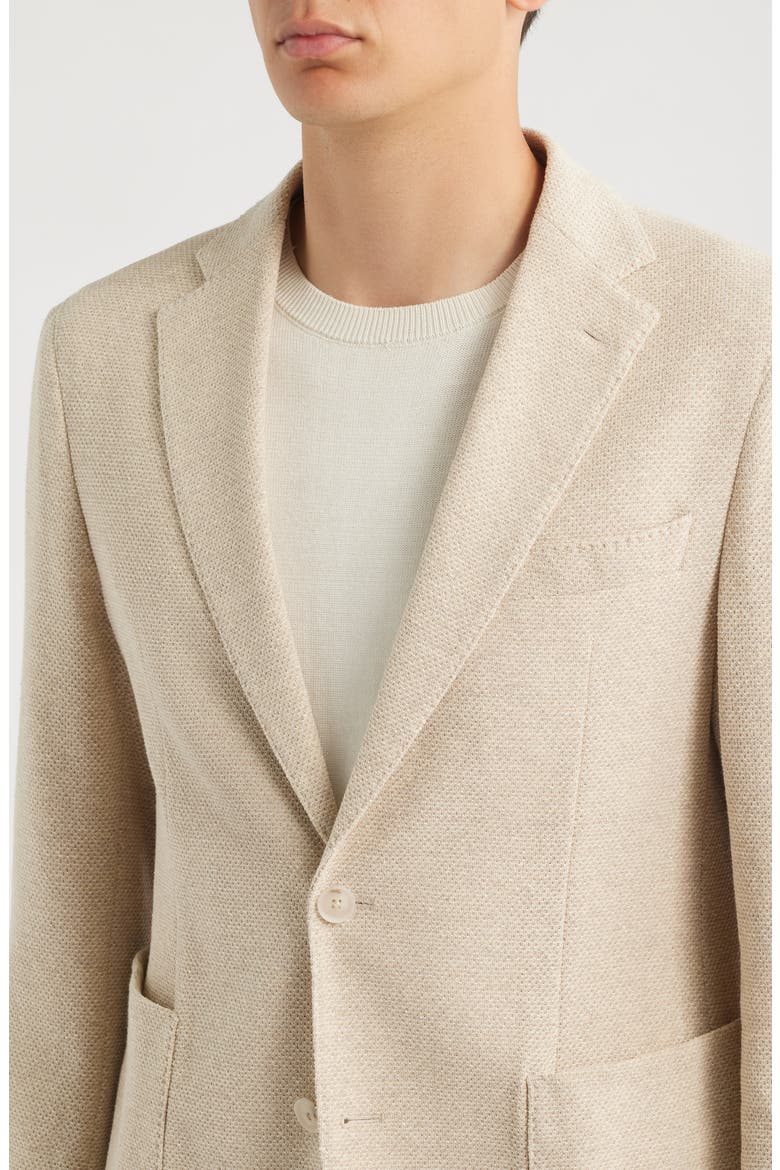 Hanry Slim Fit Knit Cotton Blend Sport Coat, Alternate, color, OPEN BEIGE