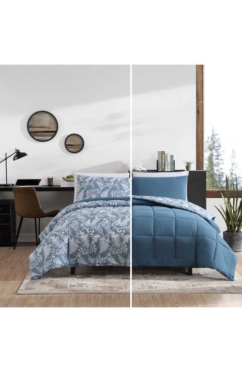 Eddie Bauer Fern Garden Reversible Comforter Set In Cabana Blue