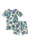 100% Organic Cotton Print Shortie Snug Fit Kids Pajamas