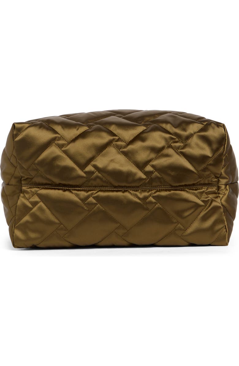 Kurt Geiger London Quilted Recycled Shopper Bag, Alternate, color, Beige/ Khaki