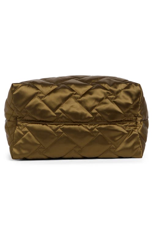 Kurt Geiger London Quilted Recycled Shopper Bag In Brown