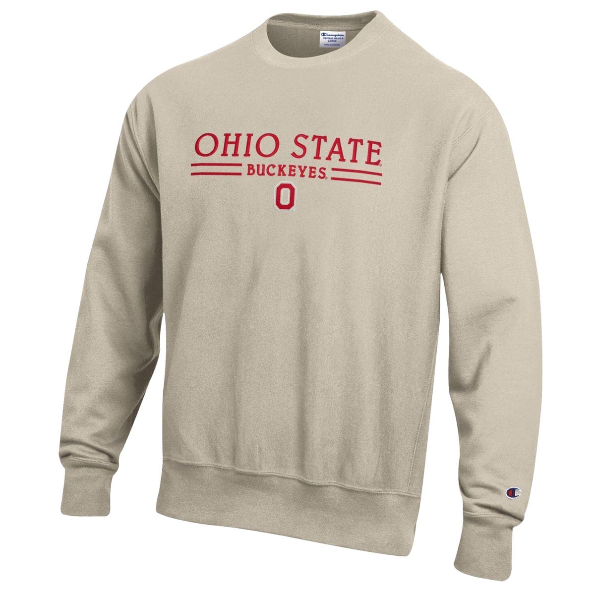 Champion Men's Champion Oatmeal Ohio State Buckeyes Reverse Weave ...