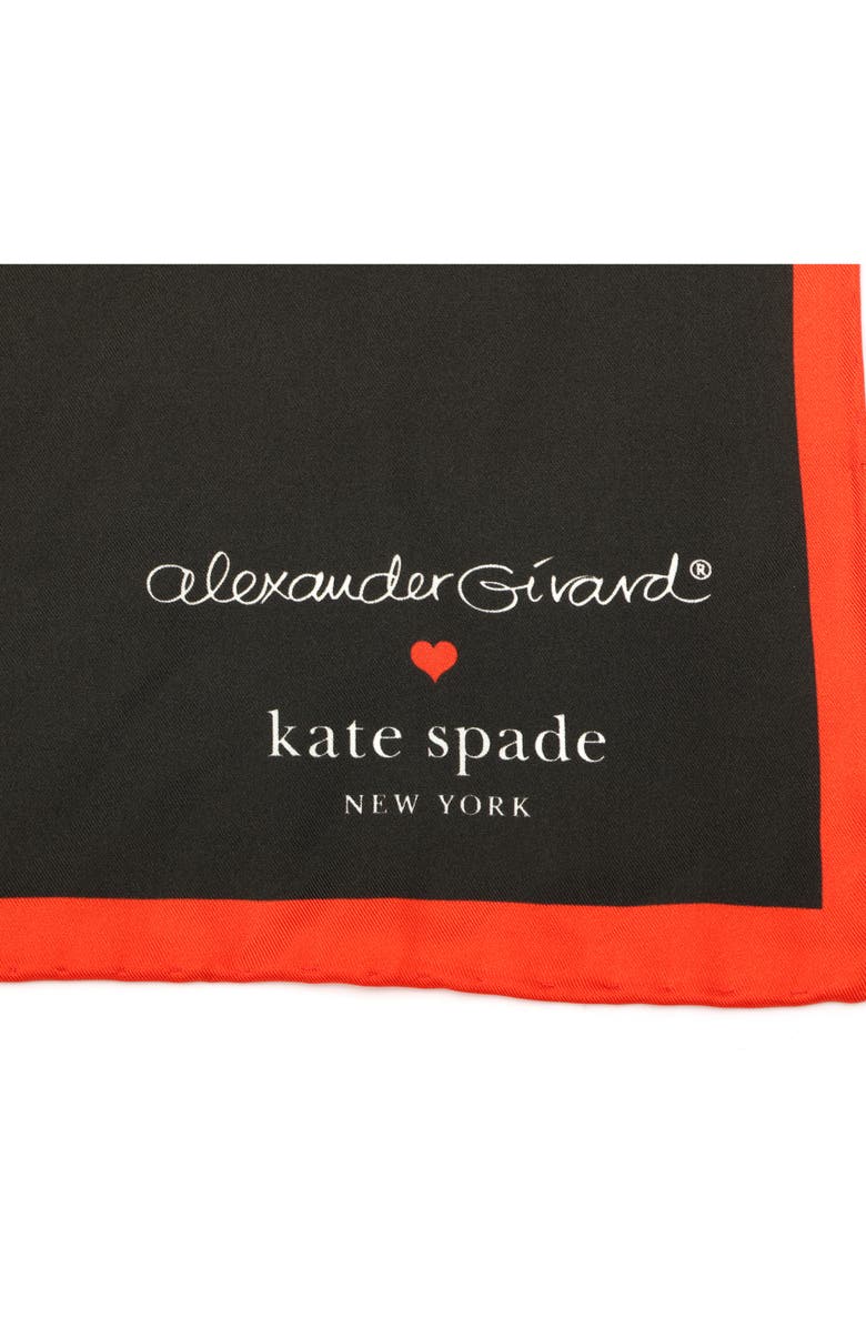 Kate Spade New York x alexander girard love silk scarf, Alternate, color, 