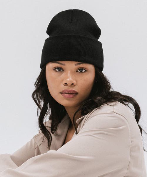 Gigi Pip Shay Soft Knit Beanie In Black
