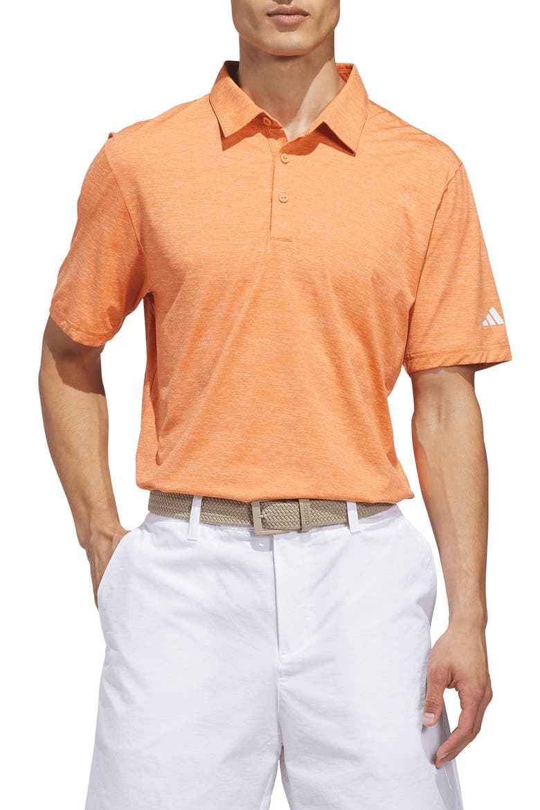Ultimate Elevated Performance Polo, Main, color, DUSKY ORANGE/ WHITE