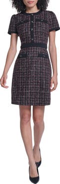 KARL LAGERFELD PARIS Tweed Sheath Dress