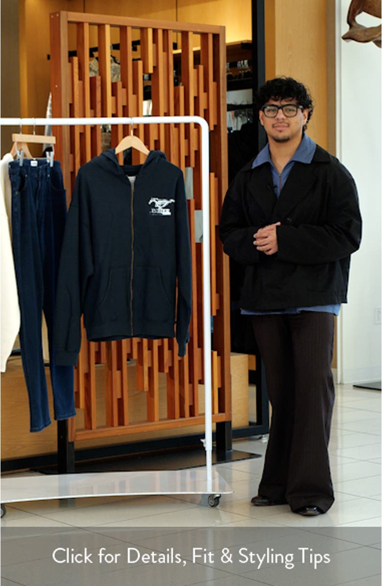 Ford Mustang Cotton Graphic Zip-Up Hoodie, sales video thumbnail