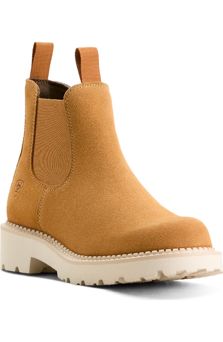 Ariat Lug Sole Chelsea Boot, Main, color, Wheat Suede