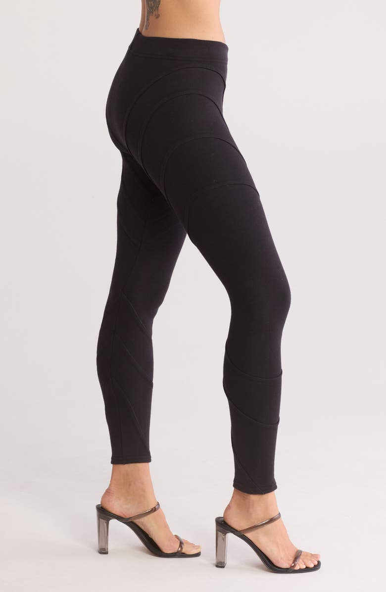 Good American Compressive Terry Corset Leggings, Alternate, color, 