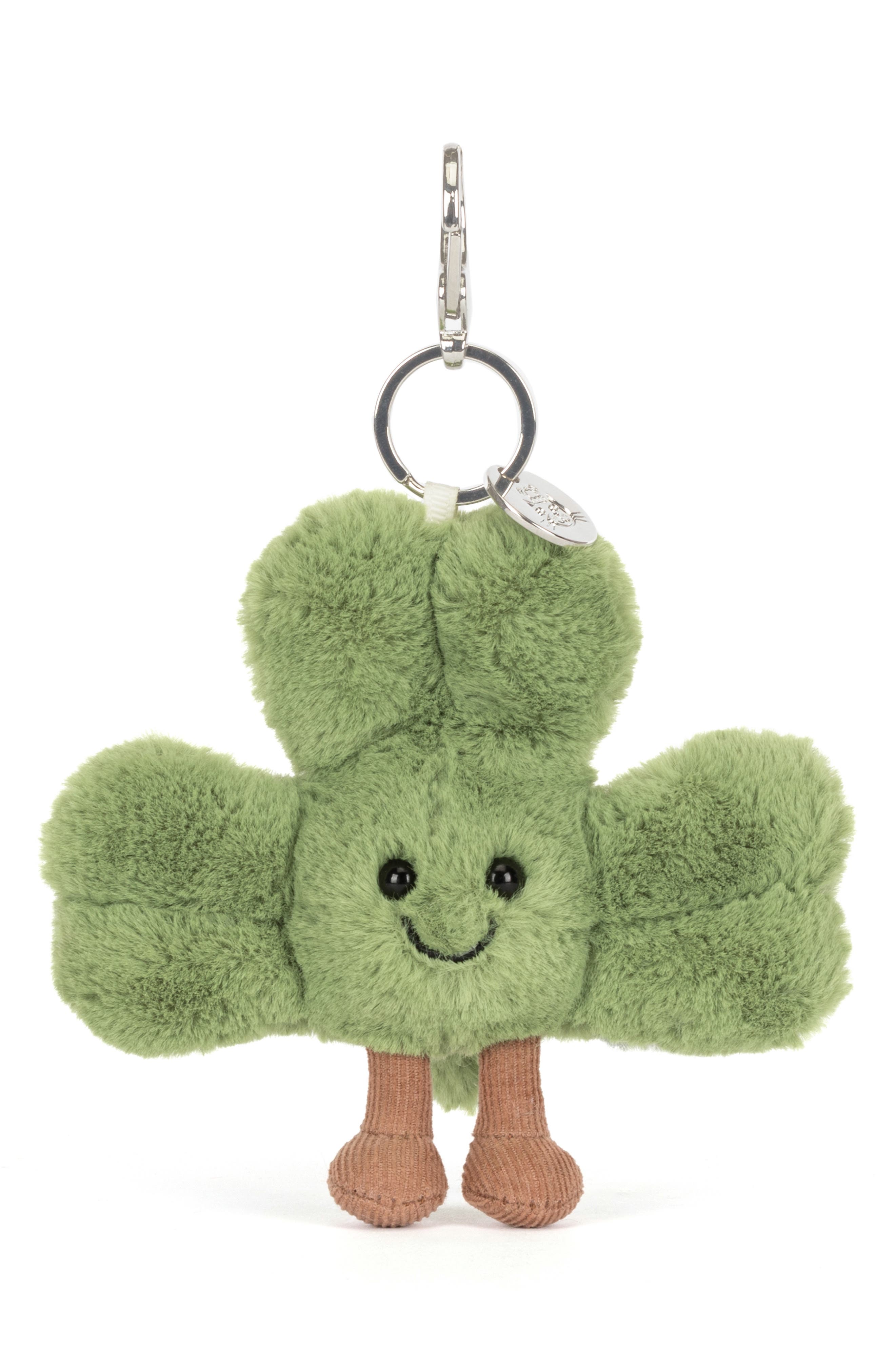Amuseables Siofra Shamrock Bag Charm, Main, color, GREEN