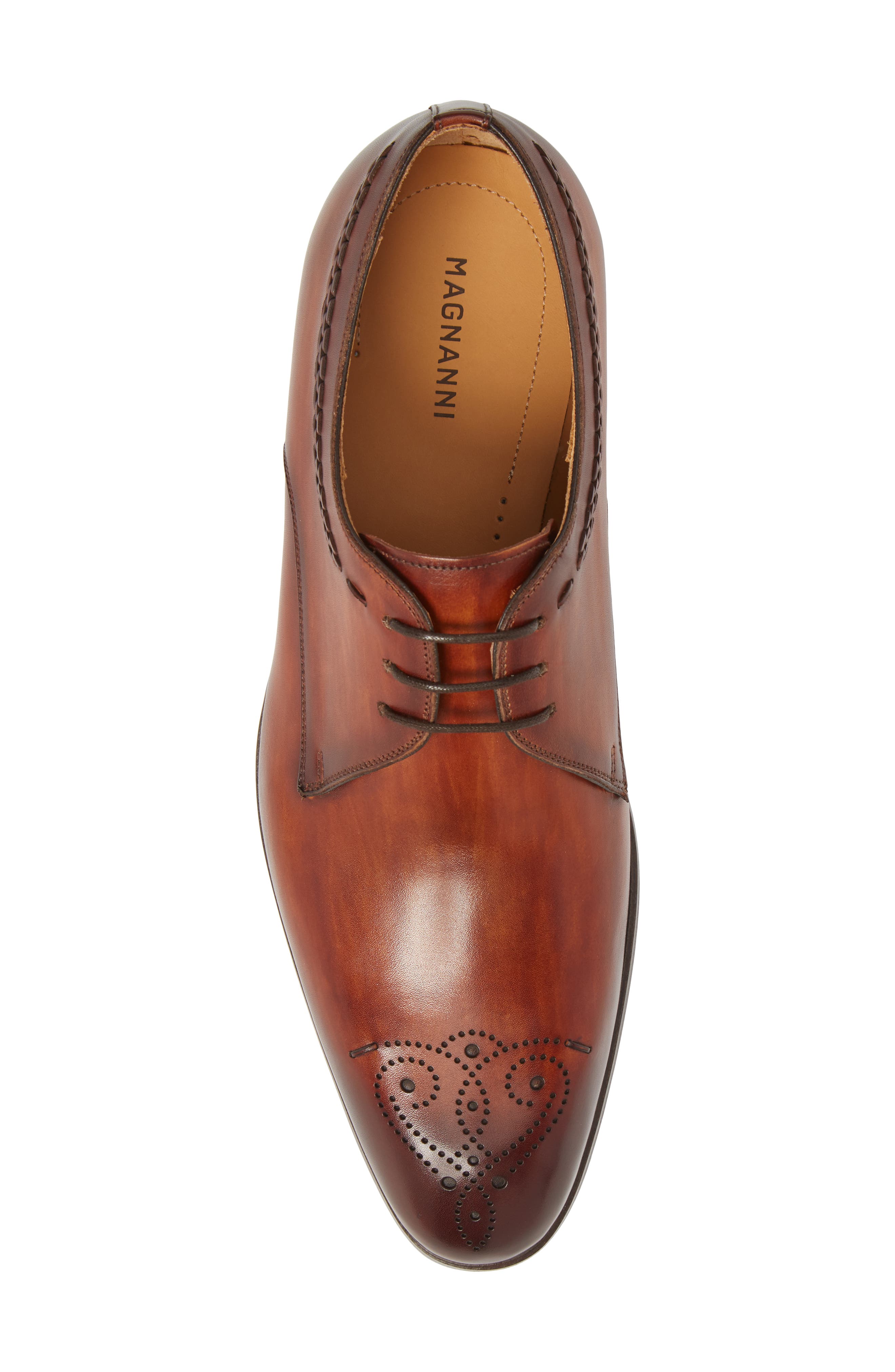 Magnanni Cordero Medallion Toe Derby in Cognac Leather Dress Shoes Magnanni Cordero Medallion Toe Derby (Men) | Nordstrom main image 2