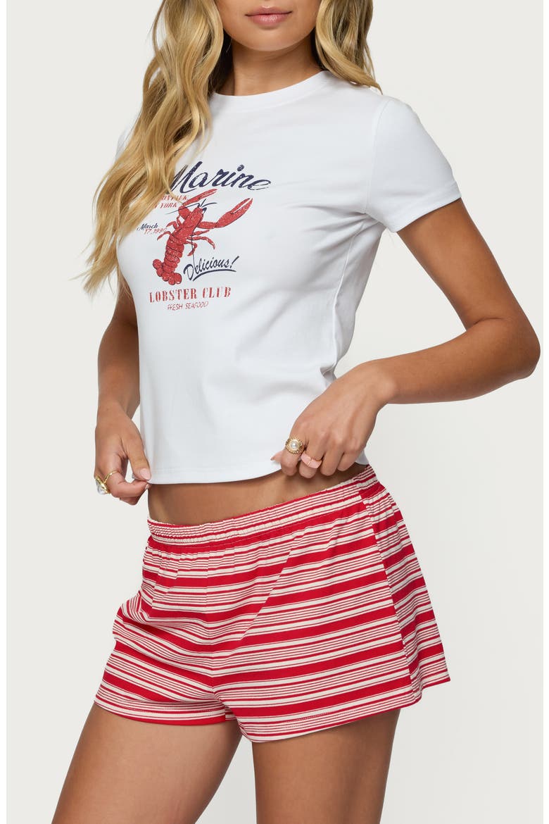 Lobster Club Graphic T-Shirt, Alternate, color, WHITE