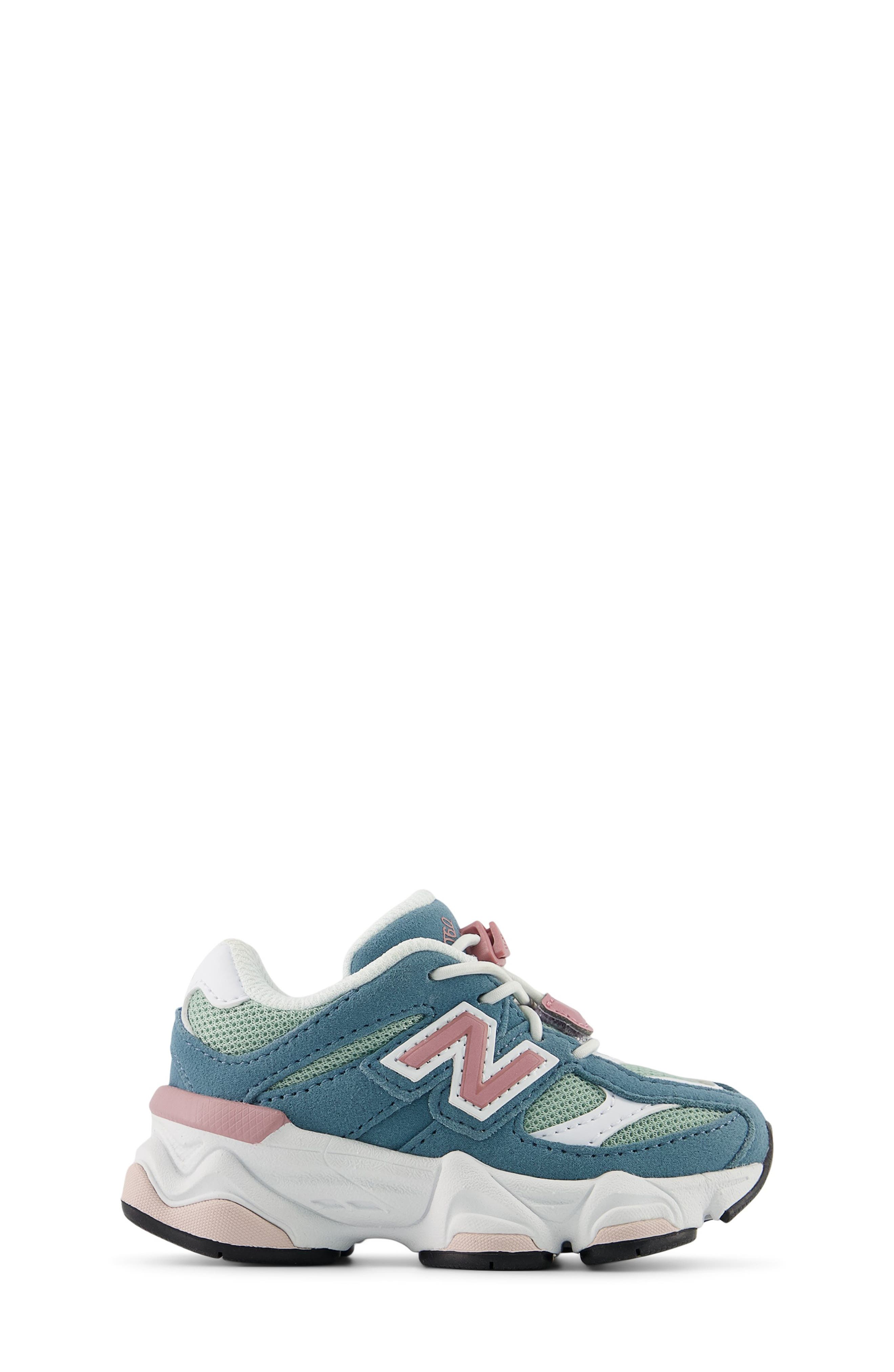 Kids' 9060 Sneaker, Alternate, color, SALTWATER/ ROSEWOOD