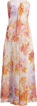Parker The Emerson Floral Strapless Dress