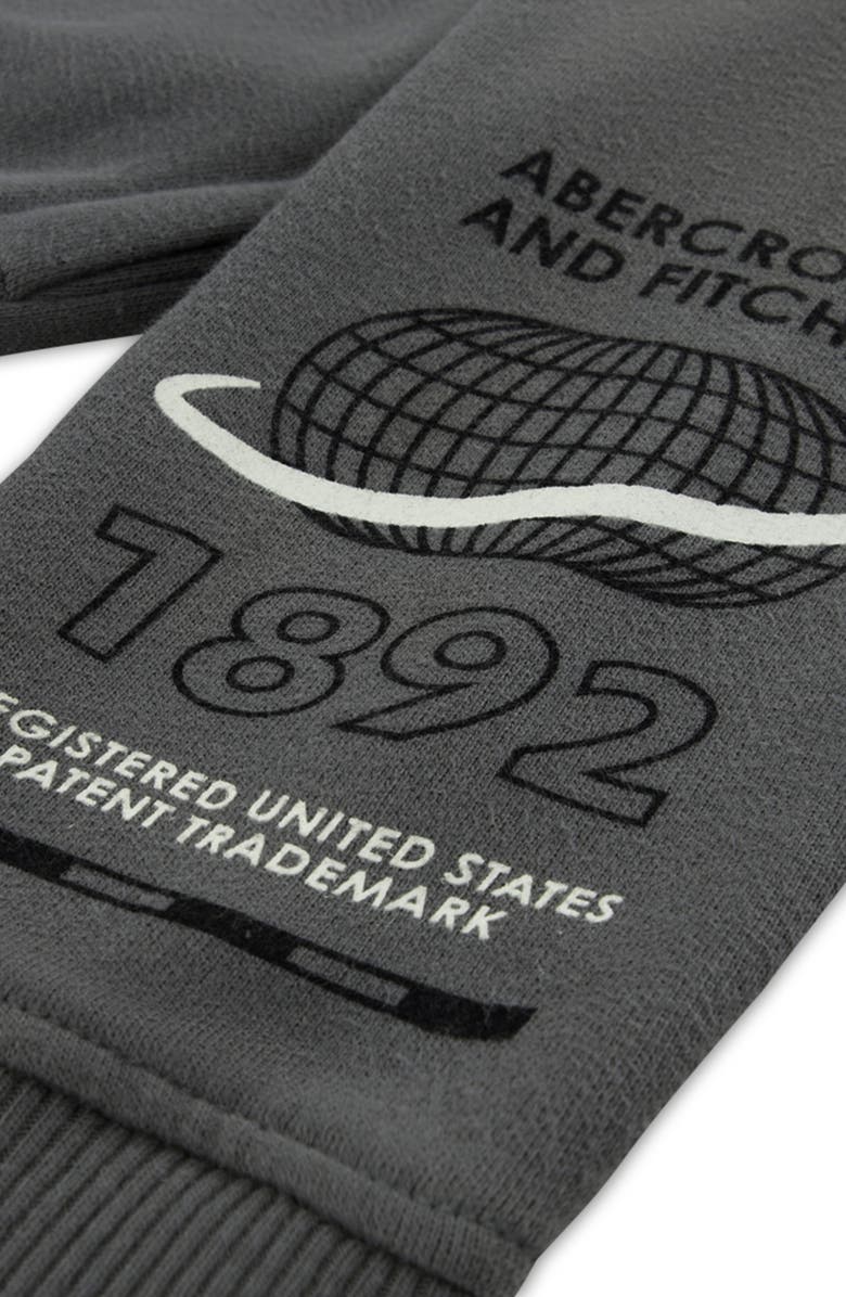 abercrombie kids Kids' NYC Buildings Graphic Hoodie, Alternate, color, Castlerock