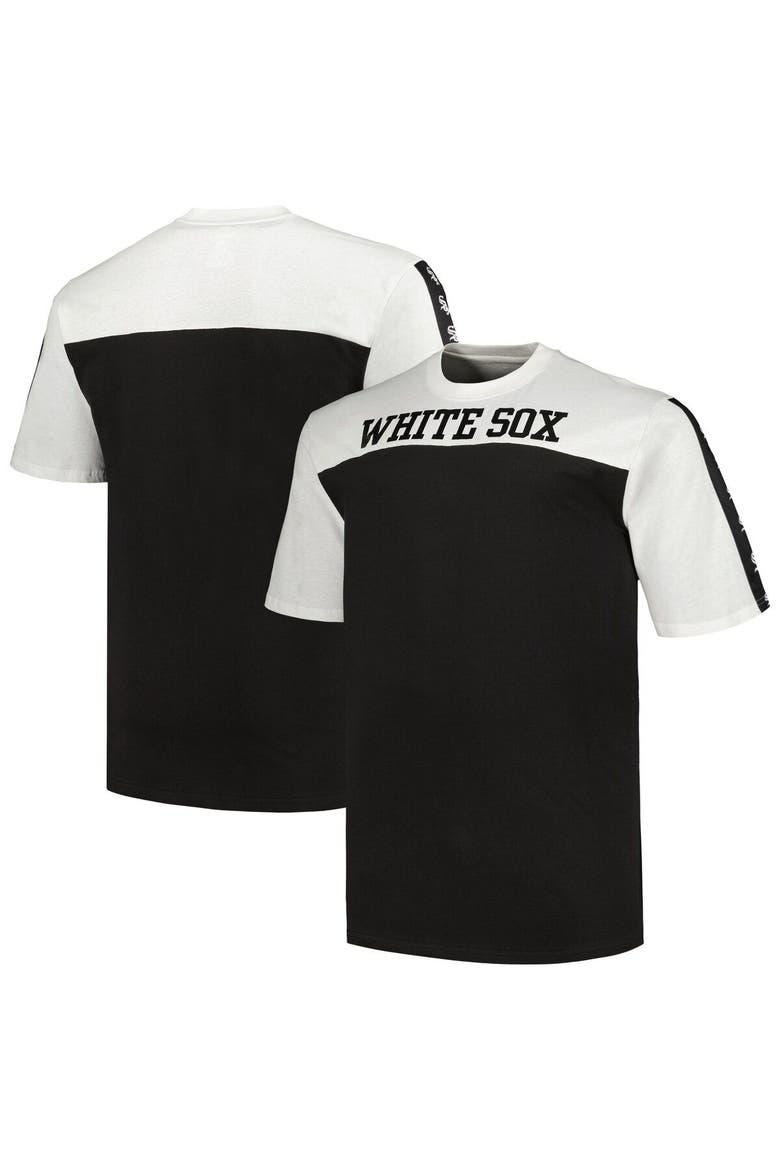 Men's Profile White/Black Chicago White Sox Big & Tall Yoke Knit T-Shirt, Main, color, White