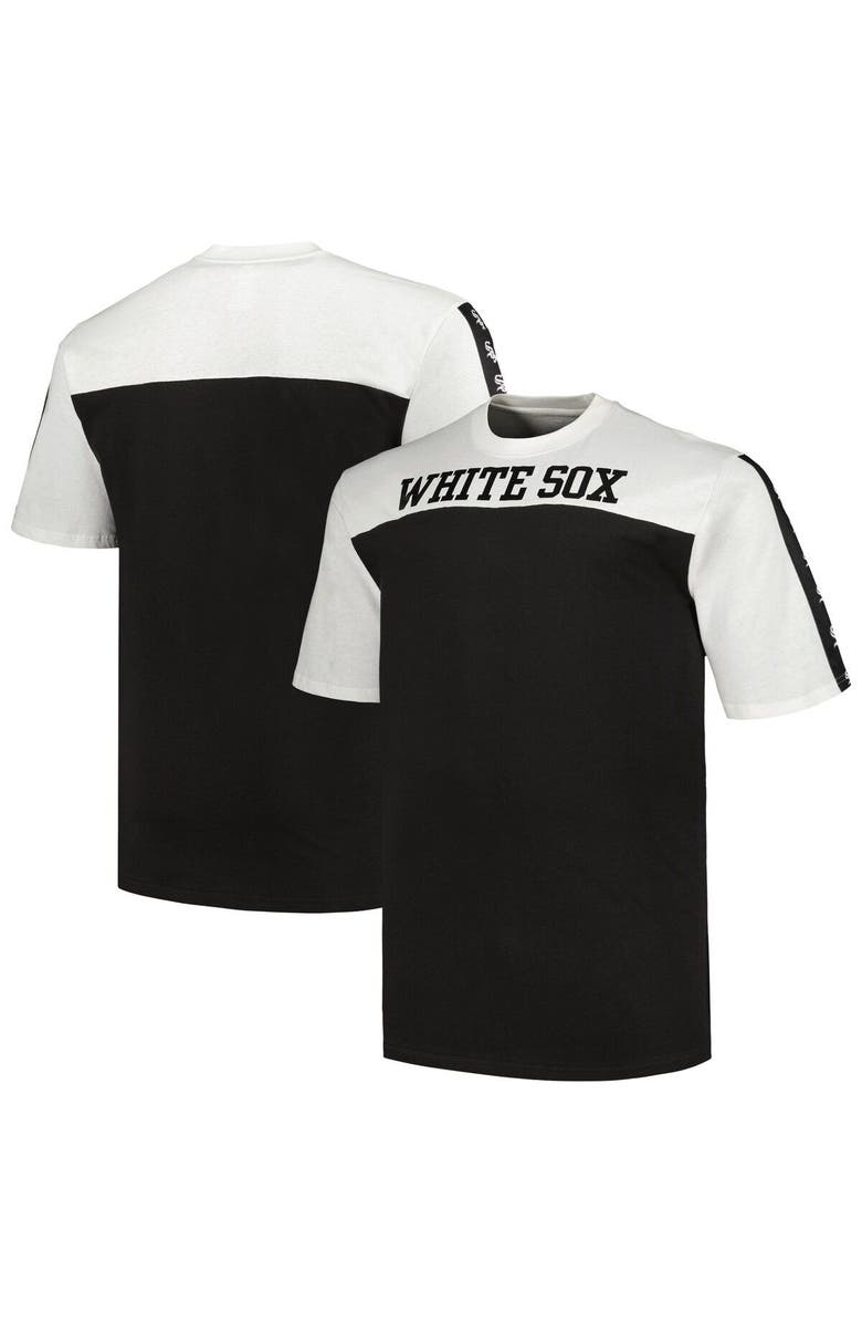 PROFILE Men's Profile White/Black Chicago White Sox Big & Tall Yoke Knit T-Shirt, Main, color, White